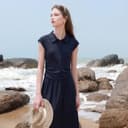 3COLOUR TwoPiece Skirt Sets Lapel Thin Long Skirt