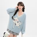 SNBL Sweaters Blue Vneck Moderate Other
