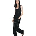ZARA Tank Tops Black Straight Fit