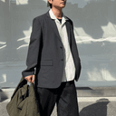UNIQLO Business Suit Dark Gray