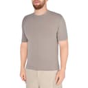 Loro Piana T Shirts Taupe Crew Neck Moderate Straight Fit
