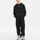 LiNing Sweatshirts Black Hooded Moderate Straight Fit
