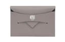 Moynat Cow Passport Holder Dove Gray/Deep Sea Blue