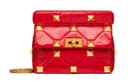 Valentino Sheepskin Crossbody Bag, Shoulder Bag Red
