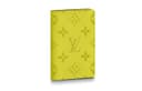 LOUIS VUITTON Pocket Organizer Cow With Coated Canvas Wallet Yellow