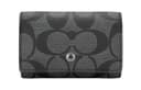 COACH Key Case PVC Key Pouch Black