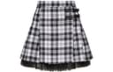 REDValentino Tartan Layered Mini Skirt