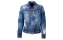 DSQUARED 2 Denim Jackets Blue Lapel Moderate Other