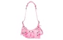 Balenciaga Le Cagole Shoulder Bag Xs Pink Patent