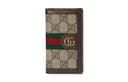 GUCCI Canvas With Trim Card Holder Beige/Ebony