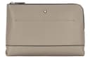 MONTBLANC Cow One Shoulder Crossbody Storage Bag Clutch Earth Gray