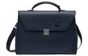 Valextra Calfskin Shoulder Bag, Crossbody Bag, Handbag, Briefcase Dark Blue