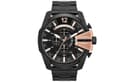 DIESEL Wrist Quartz Movement Stainless Steel Strap 59mm Black Dial ['100', 301050]m Waterproof