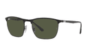 RayBan Metal Square Sunglasses Black