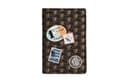 Moynat Canvas Passport Holder Gold & Black