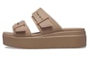 Crocs Brooklyn Sandal Wedge 'Latte'
