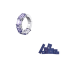 Swarovski Millenia Rhodium plated Clip On Earrings Purple