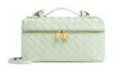 Bottega Veneta Calfskin Shoulder Bag, Crossbody Bag, Makeup Bag Mini Mint Green