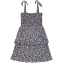 Ganni printed ruffled mini dress