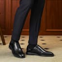 Desai Grain Cow Dress Black