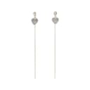 Beams Brass Earrings Silver