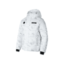 Skechers Down Jacket White Gray All Over Print
