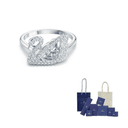 Swarovski Faux Crystal Rings White