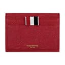 THOM BROWNE· Full grain Calf Card Holder Red