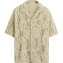 ZARA Shirts Medium Green Cuban Collar Moderate Shirt