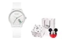 Disney Mickey Series Quartz Movement Silicone Strap Watch Watch White Dial