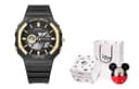 Disney Mickey Series Quartz Movement Resin Strap Watch Black Dial