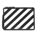 OFF WHITE Pochette Clutch Regular Black & White