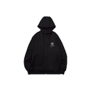 Li Ning Badminton Collection Wave Handcrafted Embroidery Minimalist Style Cardigan Hooded Fleece Lined Sweatshirt