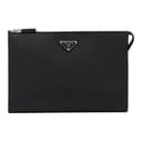 PRADA Saffiano Clutch Black