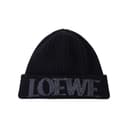 LOEWE Logo Embroidered Ribbed Knit Beanie