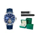 KANGOL Good Looking Automatic Mechanical Movement Genuine Strap Watch Black Dial