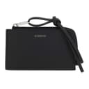 JIL SANDER Cow Key Pouch Black