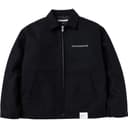 Neighborhood Melton logoemblem zipup shirt jacket