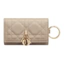 DIOR My Dior Lambskin Key Pouch Beige