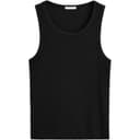 ZARA Tank Tops Black Crew Neck Moderate Other