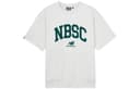New Balance Retro Sports TShirts Gray Crew Neck Moderate