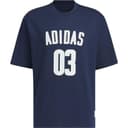 Adidas TShirts Navy Crew Neck Moderate