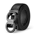 JAGUAR Deerskin Black Width 3.5cm