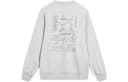 Li Ning Sports Life Collection Back Letter Text Print Pullover Thermal Long Sleeved Crew Neck Fleece Lined