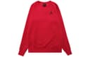 Jordan Solid Color Embroidered Sweatshirt Red
