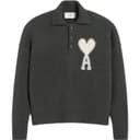 AMIPARIS Paris Ami De Coeur Knit Polo Sweater