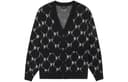 MLB Knitwear Black Vneck Moderate Cardigan