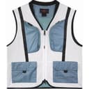 Jordan Vests Gray White Collarless Moderate Straight Fit