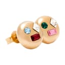 LOEWE Sterling Silver, Crystal, Gold Plating Earrings Gold