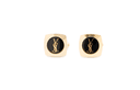 MONTBLANC Metal Clip On Earrings Gold